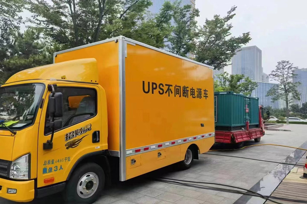 开阳发电机租赁施工现场